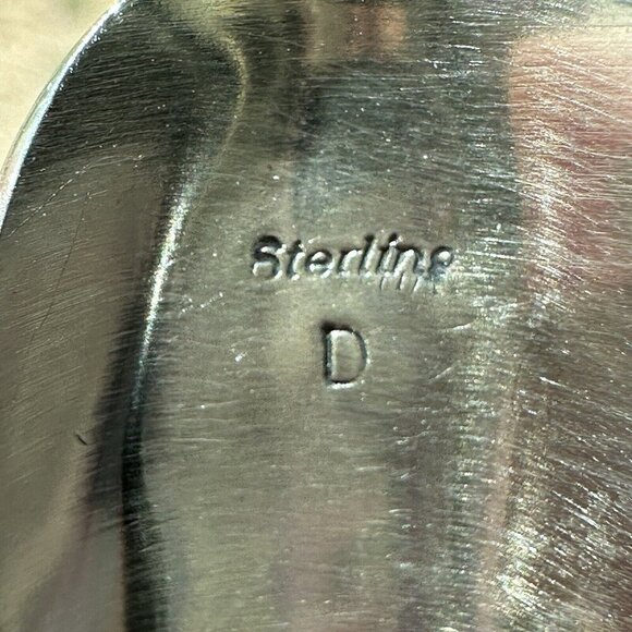 Navajo Rita Dawes Sterling Silver Ring Size 7.75 Sturdy Saddleback Opal 8.4g - Picture 9 of 9